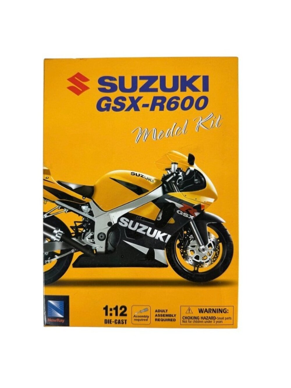 New Ray Suzuki GSX-R600 1:12 Die Cast Model Kit NEW